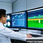 바이오연료 발전의 운영 비용 절감 전략 - A modern biofuel power plant control room featuring engineers monitoring large digital dashboards di...